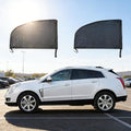 4 Pcs Universal Car Window Screens, SUV Front & Rear Window Mesh Covers, Privacy Sunshades Anti-Mosquito Net for Camping, Breathable Mesh Sun Shades Protect from UV & Insects, Fit Most SUV Vehicles