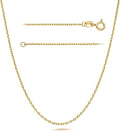 mona milani 14k gold chain for women cable, main product view