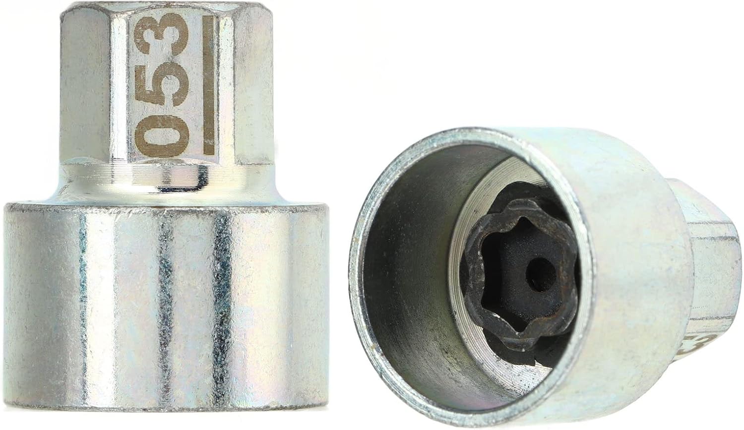 Oumefar Wheel Lock Lug Nut Remover Tool, Metal Wheel Lock Key Anti Theft Lugnut Socket Replacement for Car 1 3 5 6 7 Series X1 X2 X3 X4 X5 X6 Z4 (053)