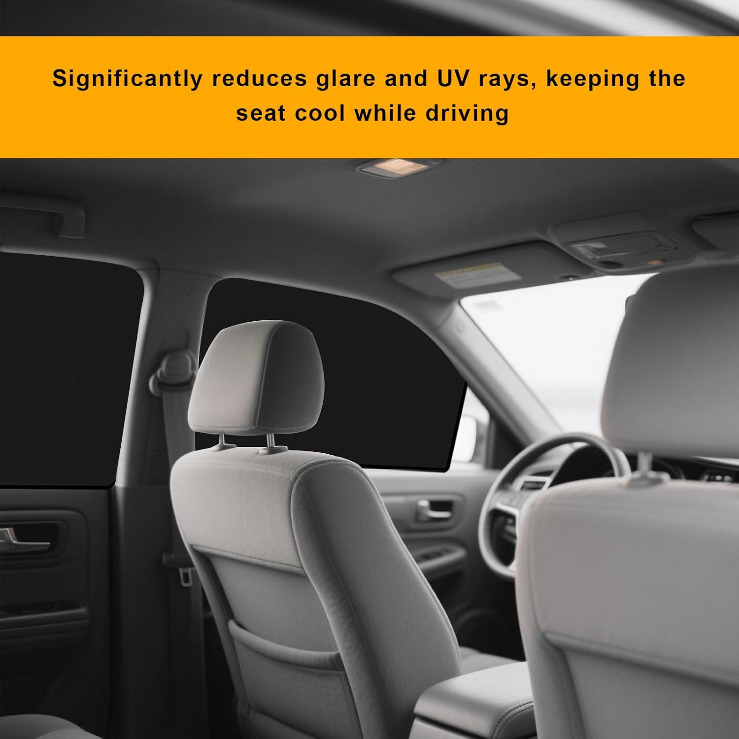 4 PCS Magnetic Car Window Shades, Full Blackout Auto Privacy Shade for Strong-Light Blocking & UV Protection, Vehicle Side Window Cover for Camping Napping Breastfeeding (Black)