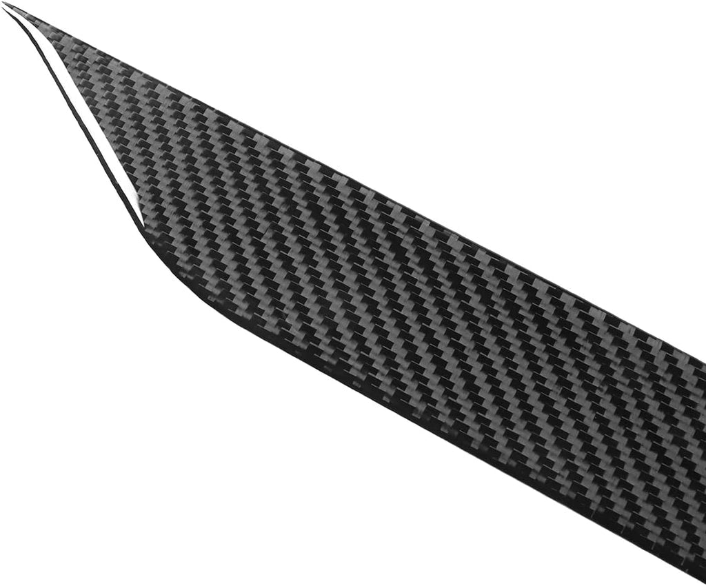 Tail Light Cover Trim Rear Brake Light Cover Trim Compatible with Ford Mustang 2024 2025 Accessories Black Real Carbon Fiber Exterior Accessories 2pcs