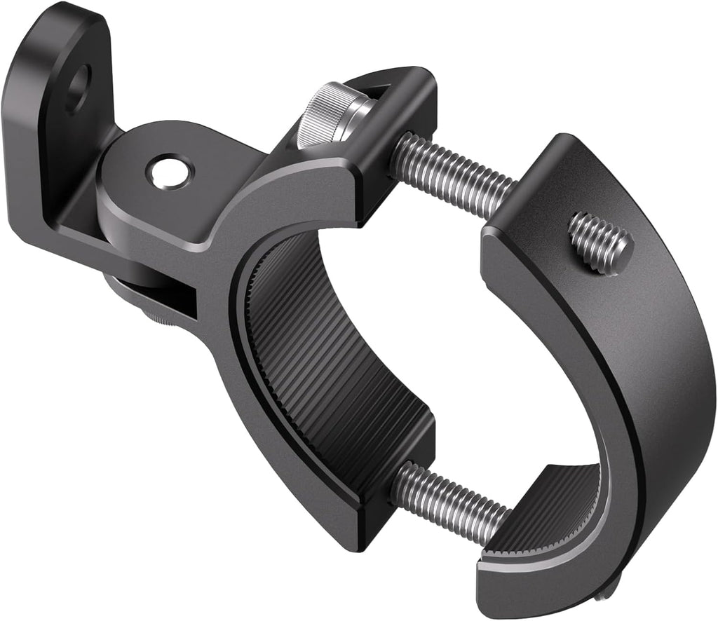 LOKTENWO 2PCS LED Light Bar & Fog Light Mounting Brackets, Aluminum Alloy Off-Road Light Mounts for 1.85"-3" Diameter Bull Bar, Front Bumper Guard and Roll Cage, Fits Jeep, Truck, SUV, UTV