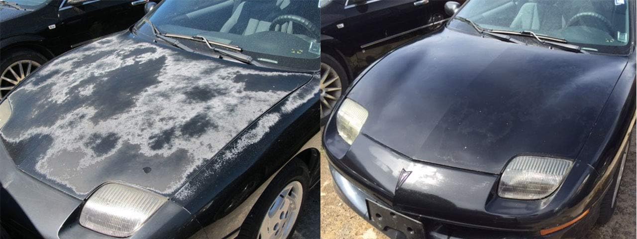 Oxide Reducing Emulsion to Restore Faded, Oxidized or Sun Damaged Car Paint, Peeling Clear Coat and Dull Headlights in a Simple DIY Operation. Easier to apply than wax, needs no polishing