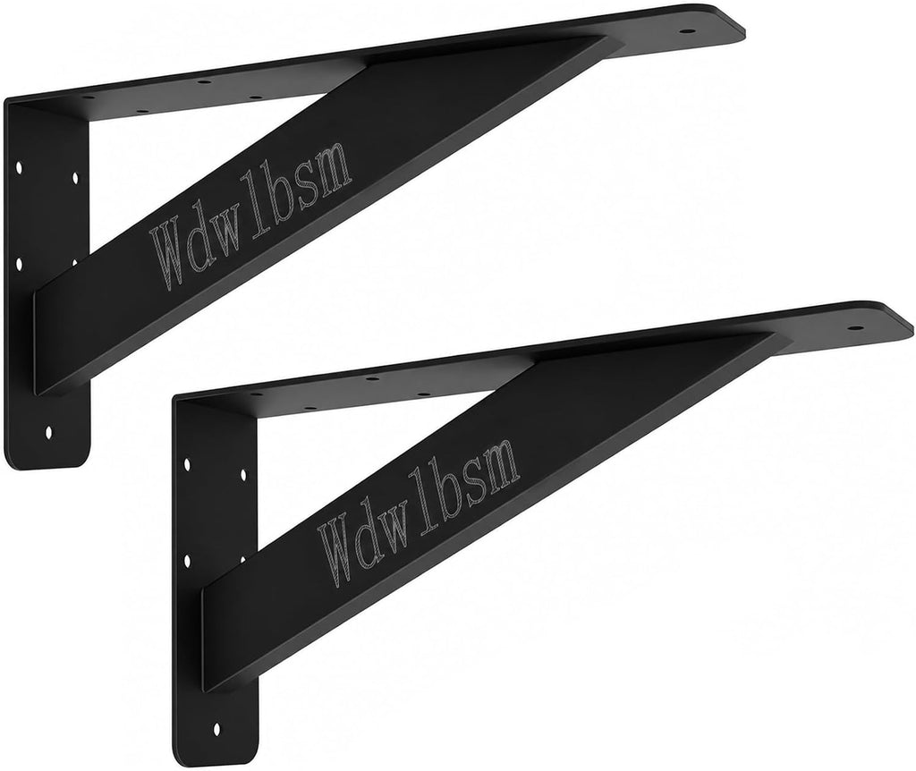 wdwlbsm 2pcs shelf bracket heavy duty 12 inch, main product view