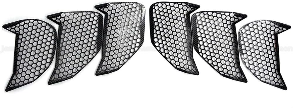 Tail Light Lamp Cover Compatible with Ford Mustang 2018-2023 Taillight Lens Shell Bezel Cover Trim (Carbon Fiber)