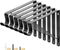 yarssihha 6 pack closet rod bracket, 12 x, main product view