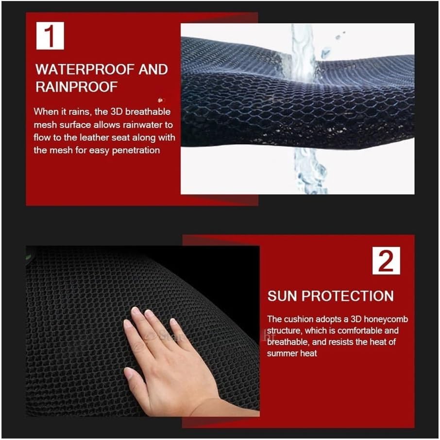 Mesh Seat Cover Cushion Guard Waterproof Insulation Breathable Net for Kaw&asaki Z 400 Z 900 Motorcycle Accessories Seats Cushions Covers