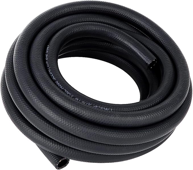 LokoCar 5/16" ID Fuel Hose Line Push Lock NBR Rubber SAE 30R7 300PSI 25ft Black - Image 8