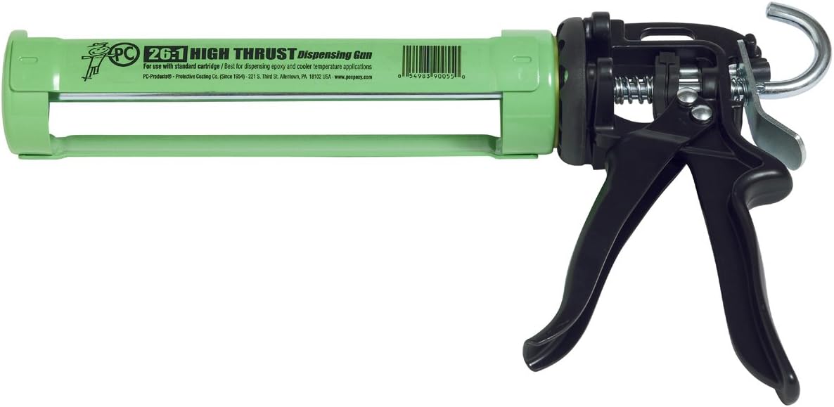 pc products steel dispensing caulking gun, 1/10th gallon, main product view