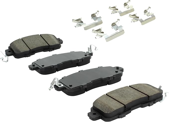 Premium Semi-Metallic Front Brake Pads Compatible - Image 2