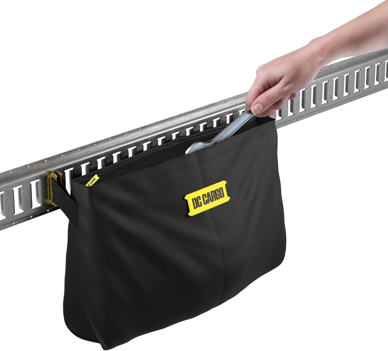 DC Cargo Mall E-Track Storage Bag for Trailers - Heavy-Duty 14 in x 24 in Canvas Zippered E-Track Bag - Weight Capacity 50 lb. - E-Track Accessories