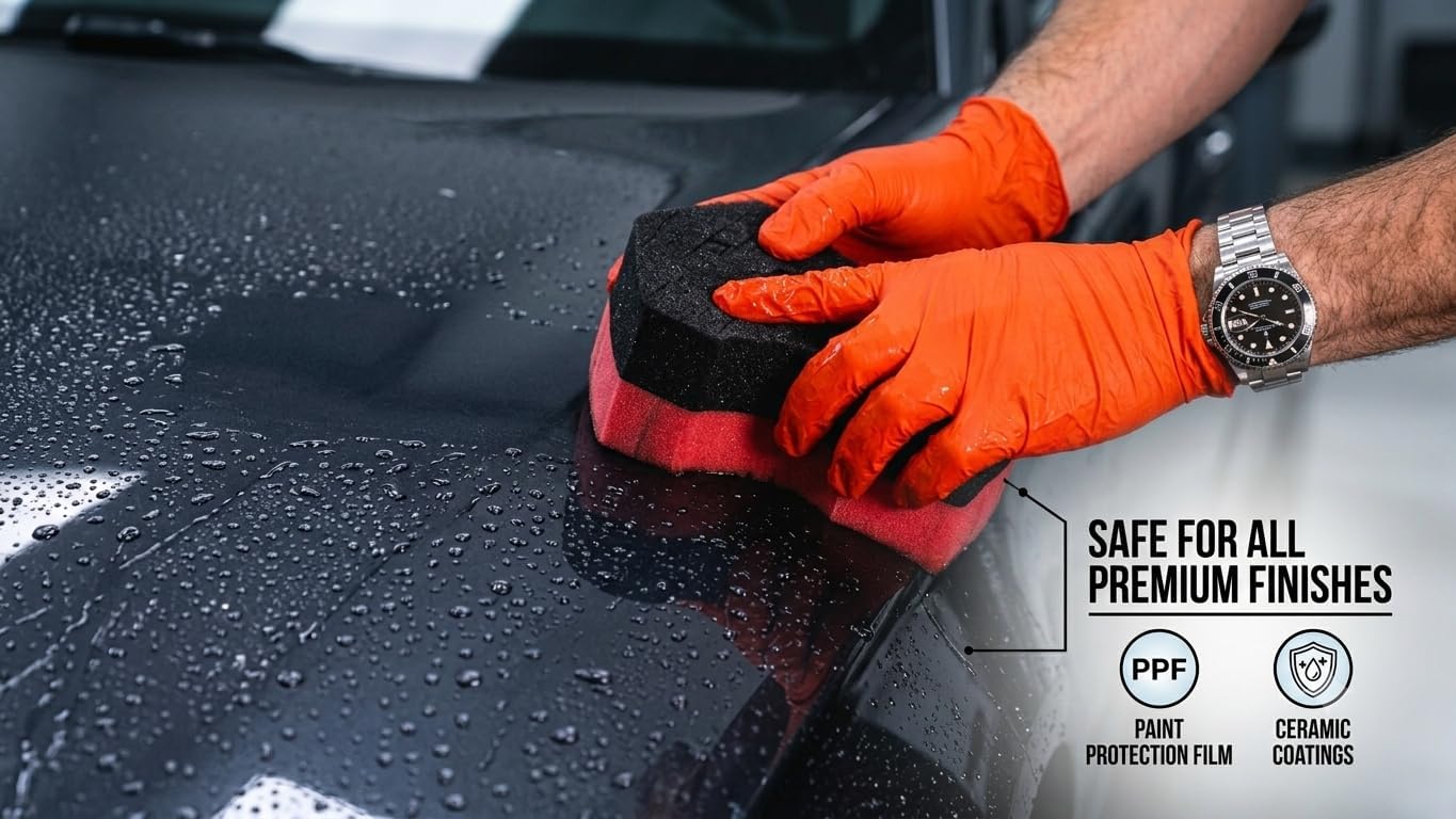 diy detail Rinseless Wash V2 – Waterless Car Wash & Rinseless Soap Alternative | Streak-Free Auto Detailing Solution | Safe for PPF, Ceramic Coating, All Vehicle Surface | 16oz Bottle