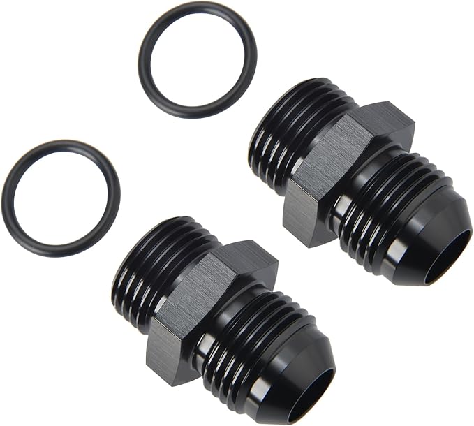 8AN Male Flare to 8AN ORB O-ring Boss Fuel Pump Rail Adapter Fitting Aluminum - Image 3