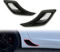 Kojem Rear Brake Duct Pair Compatible with 1997-2004 Chevy Chevrolet C5 Corvette Z06 Scoop Vent Kit Brake Caliper Cooling Air Scoop Assembly Replacement for 10322762 10322761
