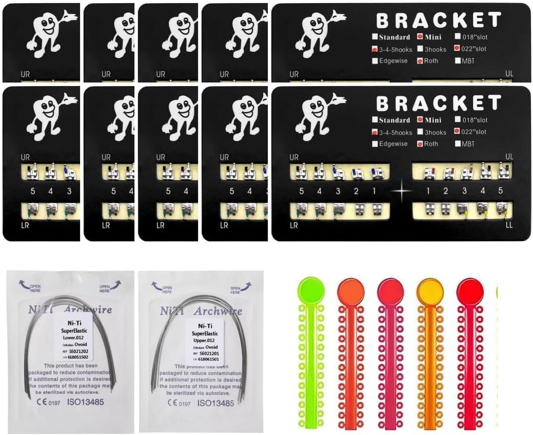 /pack teeth model mini roth brackets roth 022, main product view