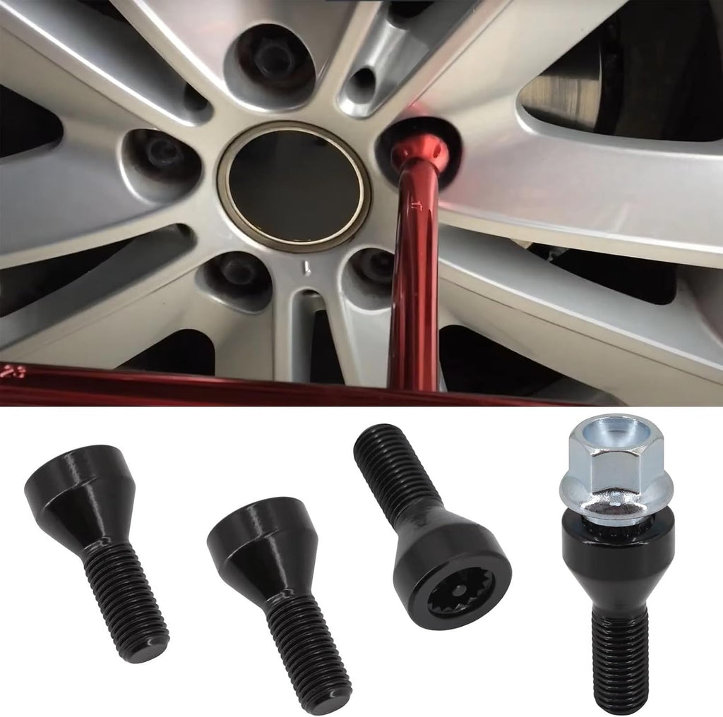 Car Wheel Bolts Locking Lug Nuts Stud Key Accessories Replacement 36136786419 Compatible with BMW for Z4 Z3 M6 for M5 M3