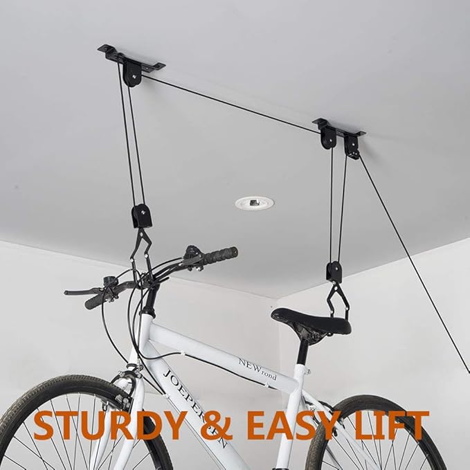 Wallmaster Ceiling Bike Mount Hanger, Bike Ceiling Lift Hoist, Bike Pulley - Image 6