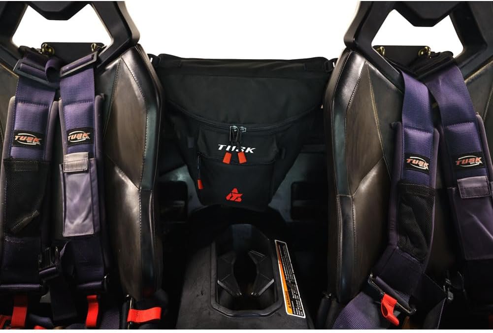 Tusk UTV Cab Pack Black – Off-Road Utility Vehicle Storage Accessory - Compatible with Can-Am Maverick Trail 1000 DPS 2018-2025