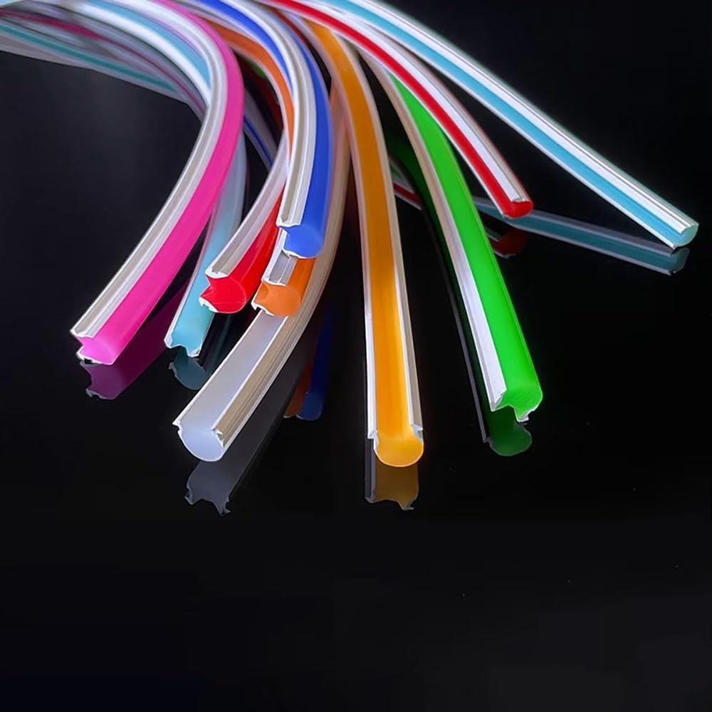 8mm Flexible Silicone Neon Tube LED Strip Diffuser - 1m,1pcs | Red