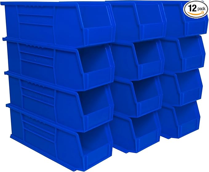 Akro-Mils 30234 AkroBins Plastic Storage Bins, Space-Saving Stackable Bins by Akro-Mils