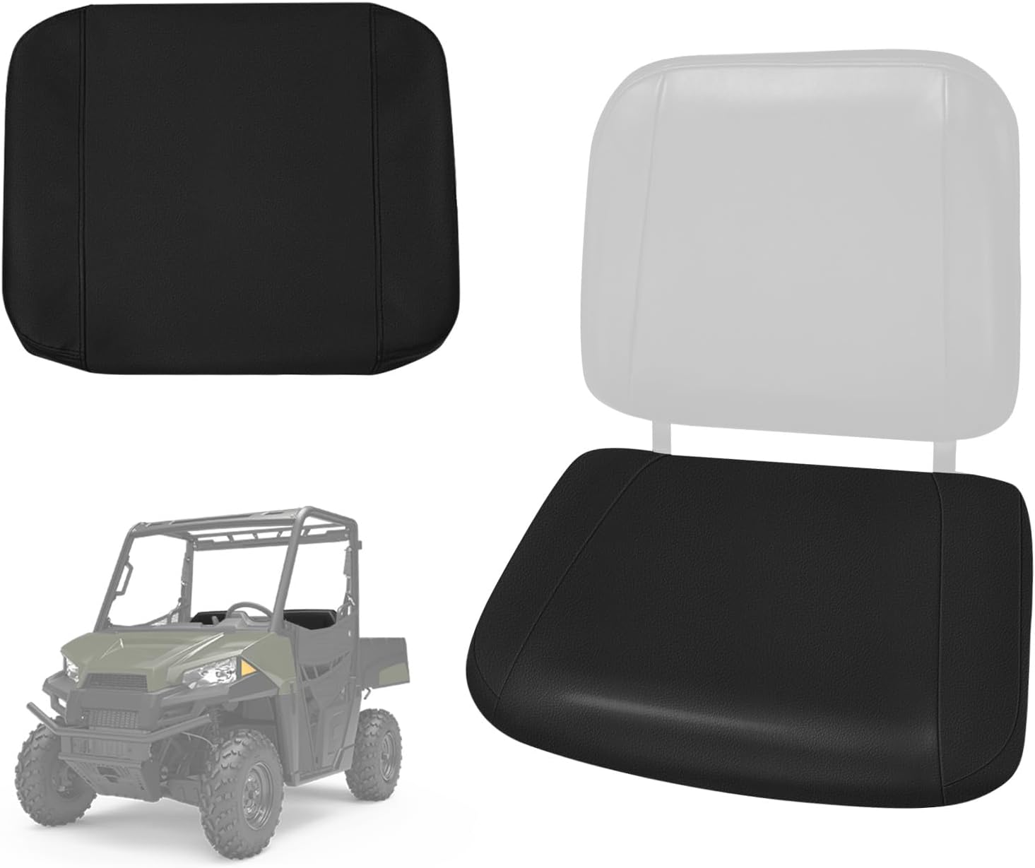 Driver Side Bottom Leather Seat Cover Replacement for 2013-2019 Polaris Ranger 900 XP XP 900 570 XP 570