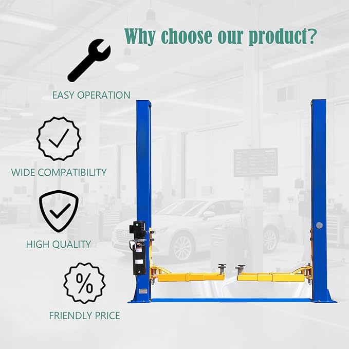 Car Lift Single/2 Post Auto Lifts, 6200/9000/10000LBS Capacity, 240V Hydraulic - Image 3