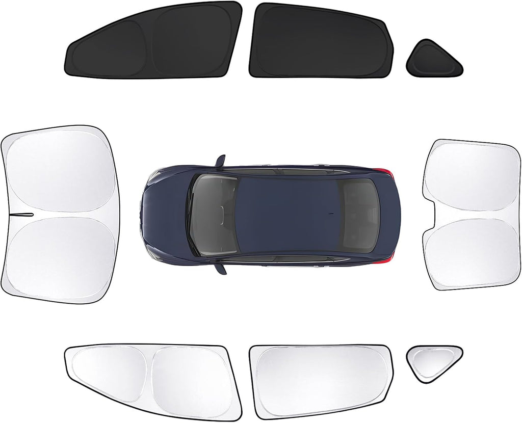 8pcs Car Window Shades for Nissan Sentra 2014-2019 Accessories, Windshield Side