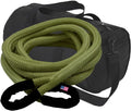 BILLET4X4 U.S. Made 5/8 inch X 20 ft Military OD Green Safe-T-Line® Kinetic Snatch Rope with Heavy-Duty Carry Bag - UTV/ATV Vehicle Recovery