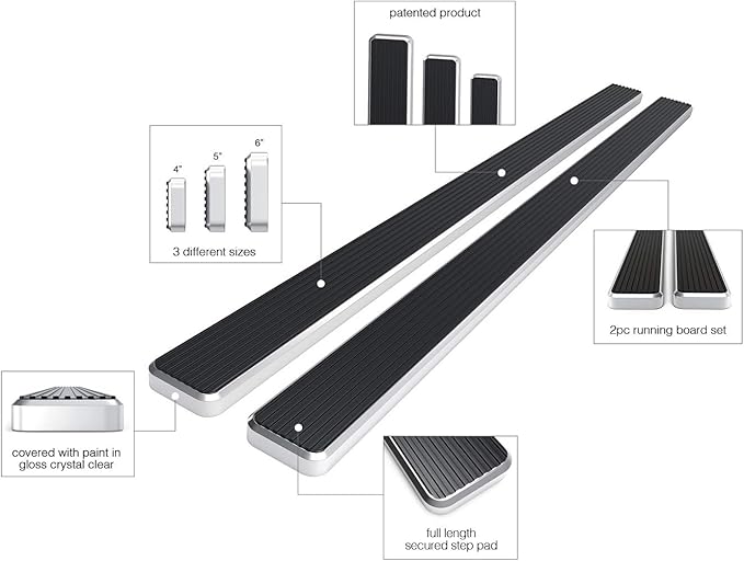 APS Running Boards 5 inches Compatible - Image 5