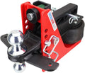 Shocker Air Hitch & Combo Ball with Sway Bar Tabs, Fits 2" Hitch Chrome Combo 2" & 2-5/16" Balls