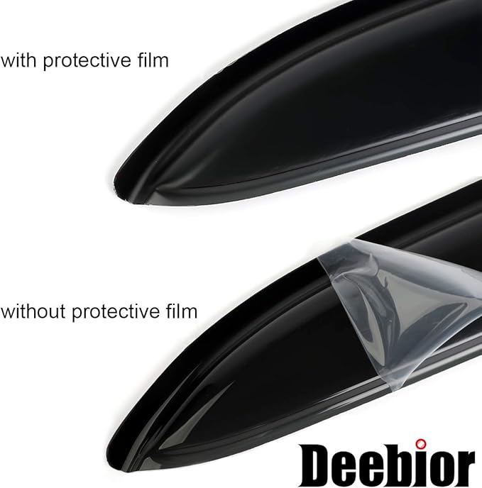 4pcs Original Shatterproof Side Window Wind Deflector Tape on Sun Rain Guards - Image 7