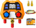 elitech hvac digital manifold gauge set dmg-2se with, main product view