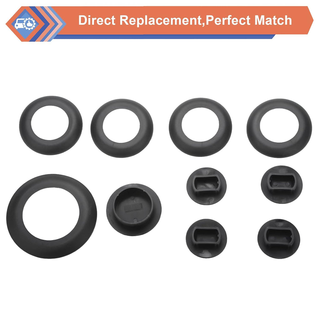 Fifth Wheel Hitch Puck Cover Plug Trim Ring Kit, Gooseneck Towing Setups Hitch Hardware Kit Compatible with Ford Vehicle 2011-2022 F250 F350 F450 F550 Super Duty, Replace#BC3Z-99000A25-A