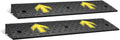 DNA MOTORING 2pcs 3.1" Rise Rubber Arrow Curb Ramp Heavy Duty Loading Driveway