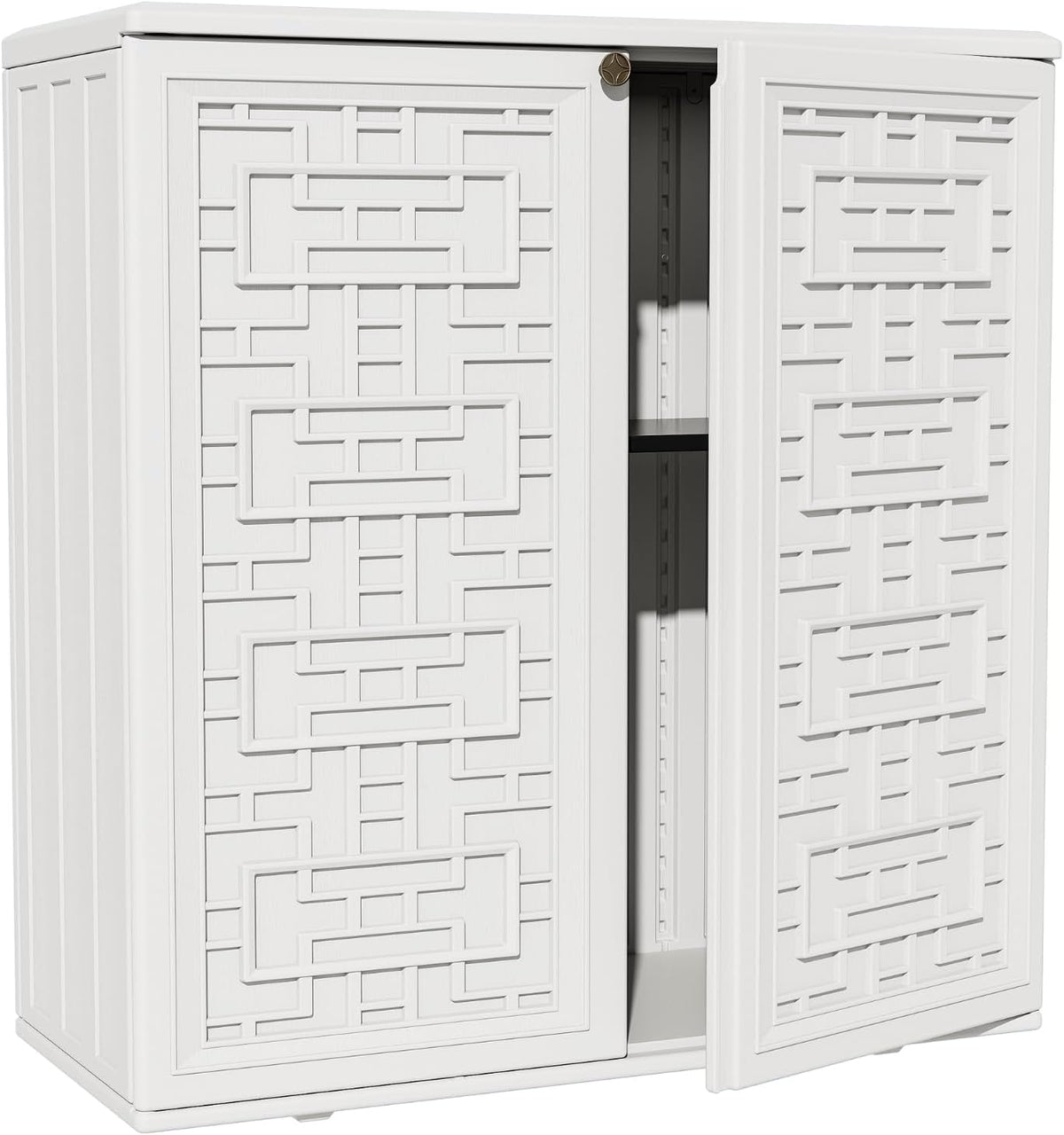 zzm hdpe outdoor storage shed, outdoor plastic storage, main product view