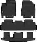 GINOWY-Floor Mats for Nissan Pathfinder 2022-2025, TPE Rubber All Weather Mats