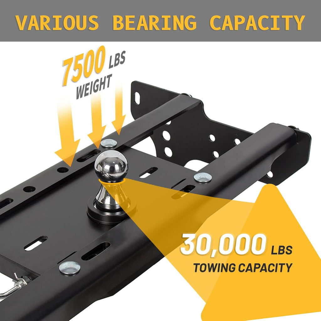 Goose Neck Trailer Hitch Compatible with 1999-2016 Ford F250 F350 Super Duty Complete Under-Bed Gooseneck Trailer Hitch System