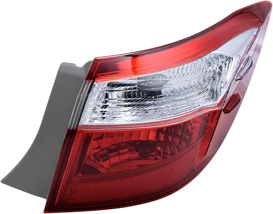 Anzio Compatible with 2014-2016 Corolla Right Passenger Side Rear Tail Light Stop Brake Lamp Cover