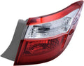 Anzio Compatible with 2014-2016 Corolla Right Passenger Side Rear Tail Light Stop Brake Lamp Cover