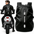 Motorcycle Backpack, Waterproof Helmet Backpacks for Men Large Capacity Storage Motorcycle Bag with Reflective Stripe