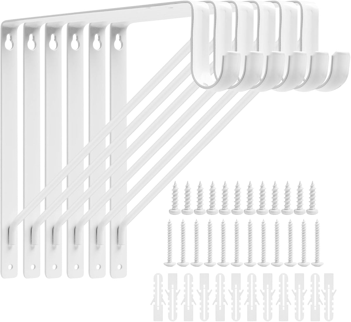 heavy duty closet rod bracket,11''x11'' closet shelf brackets, main product view