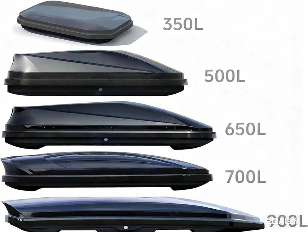 Premium Car Roof Box 700L Heavy Duty Universal Lockable Roof Box Compatible with SUV Vehicle Storage(Black)