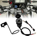 Motorcycle Dual Port USB QC3.0 and Type-C PD Charger Power Adapter Kit Compatible with Honda CRF300L / CRF300LS / Rally (2021-Current) Accessory Kit w/Harness, Direct Fit Plug