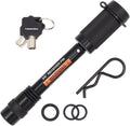 TowWorks 79631 Keyed Unique 5/8" Trailer Hitch Lock with Extra Long 3-1/4" Span, Double Safety Tow Hitch Receiver Locking Pin for Class III IV Hitches with 2" and 2.5" Receivers