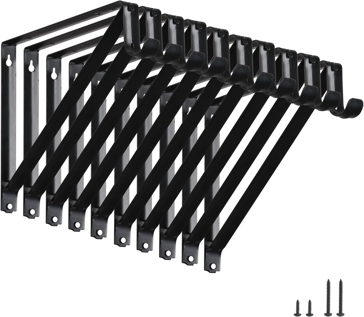 closet rod brackets 11x9.5in, closet shelf brackets 10, main product view