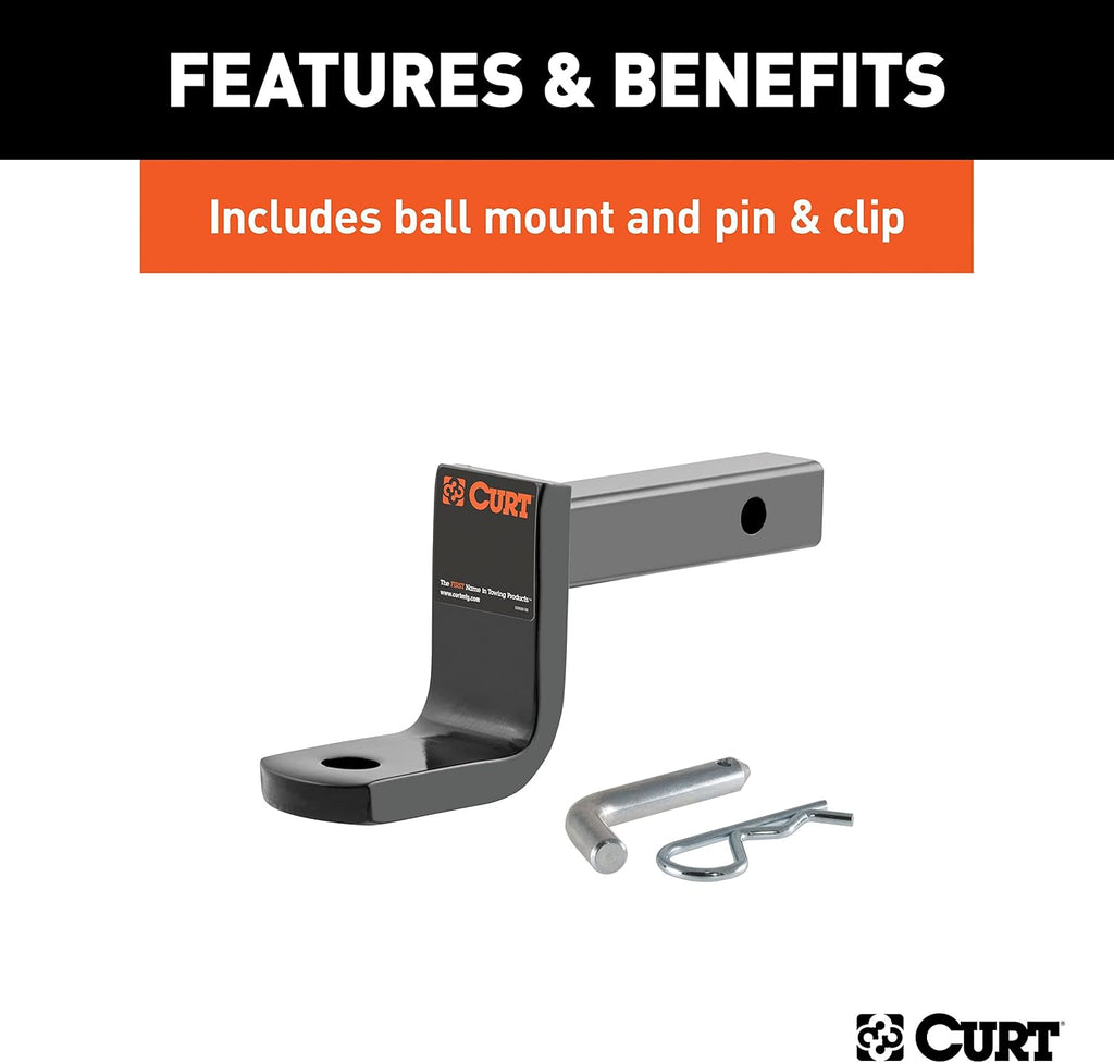 CURT Manufacturing 113913 1-1/4" Receiver Class I Hitch with Old-Style Ballmount for Acura CSX/ILX and Honda Civic