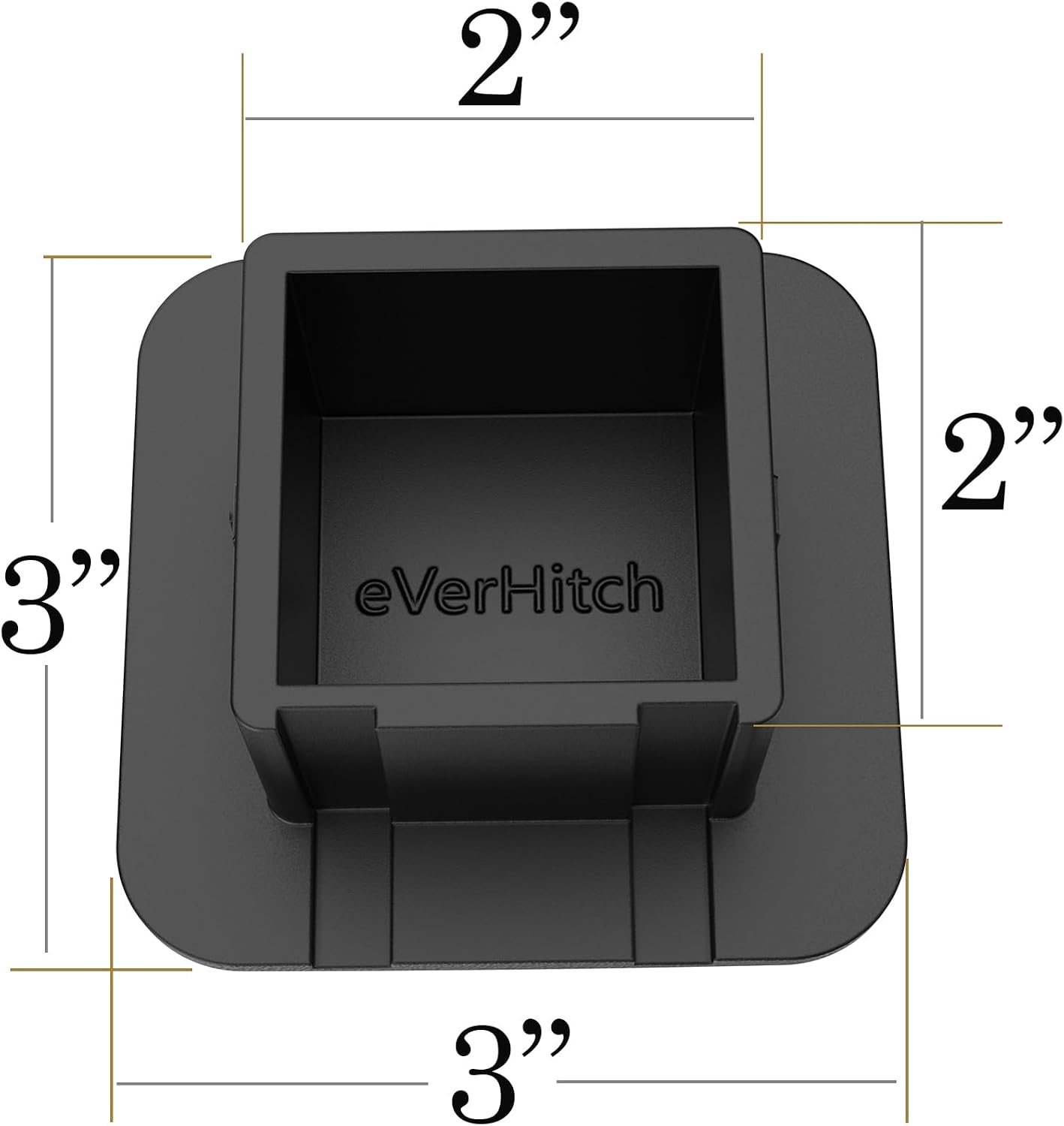 2" Black American Flag Hitch Plug Cover for 2 Inch Receiver, Heavy Duty Rubber Trailer Hitch Cover for Trucks, SUV, Tow Hitch Receiver Plug, No Pin Needed (Fit 2" receivers)