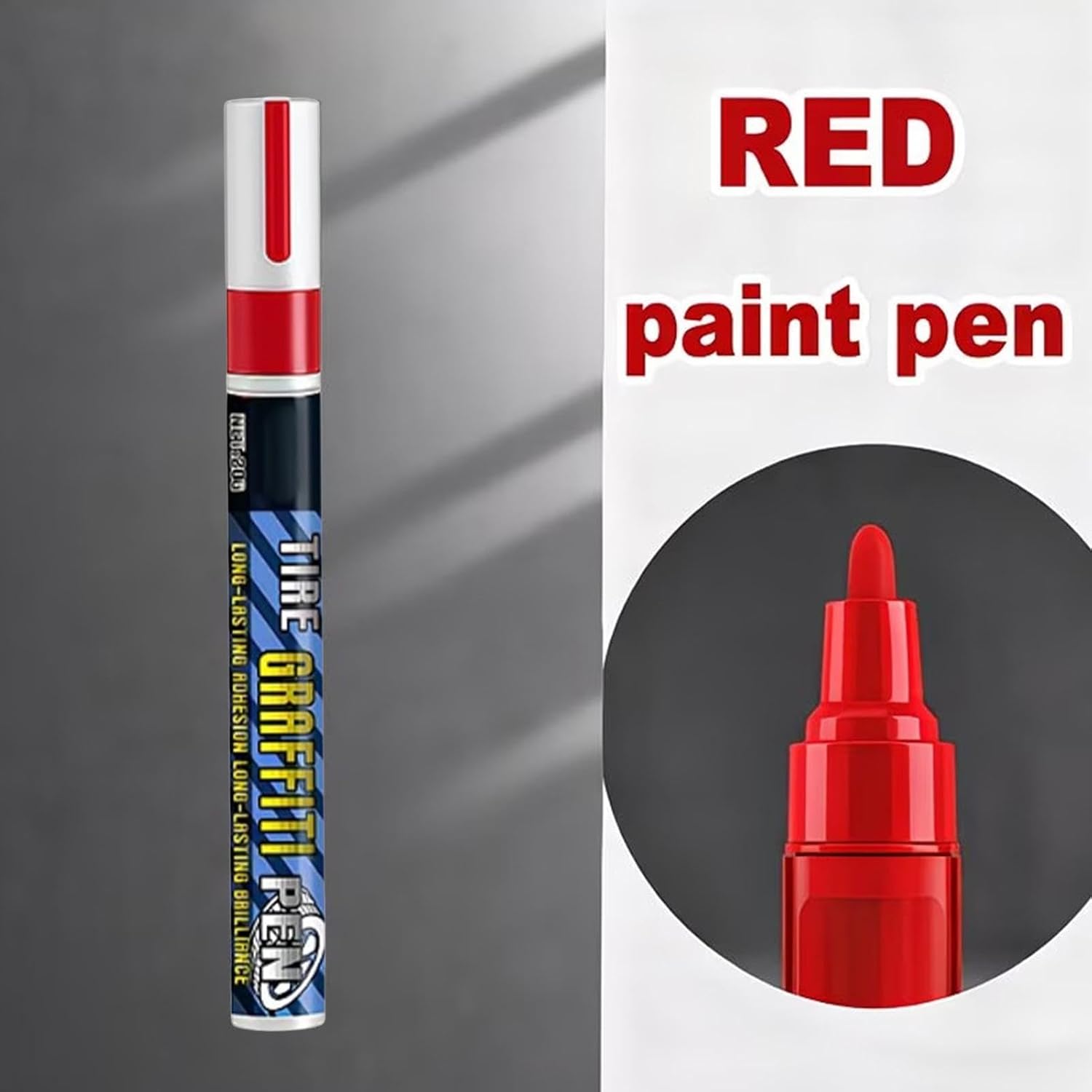 Tire Paint Marker, Vehicle Wheel Supplies, Automotive Decor Marker, Precision Application Tool for Drivers Trucks Rvs Motorcycles Detailers Shops Modifiers Racers Restorers Events Competitions