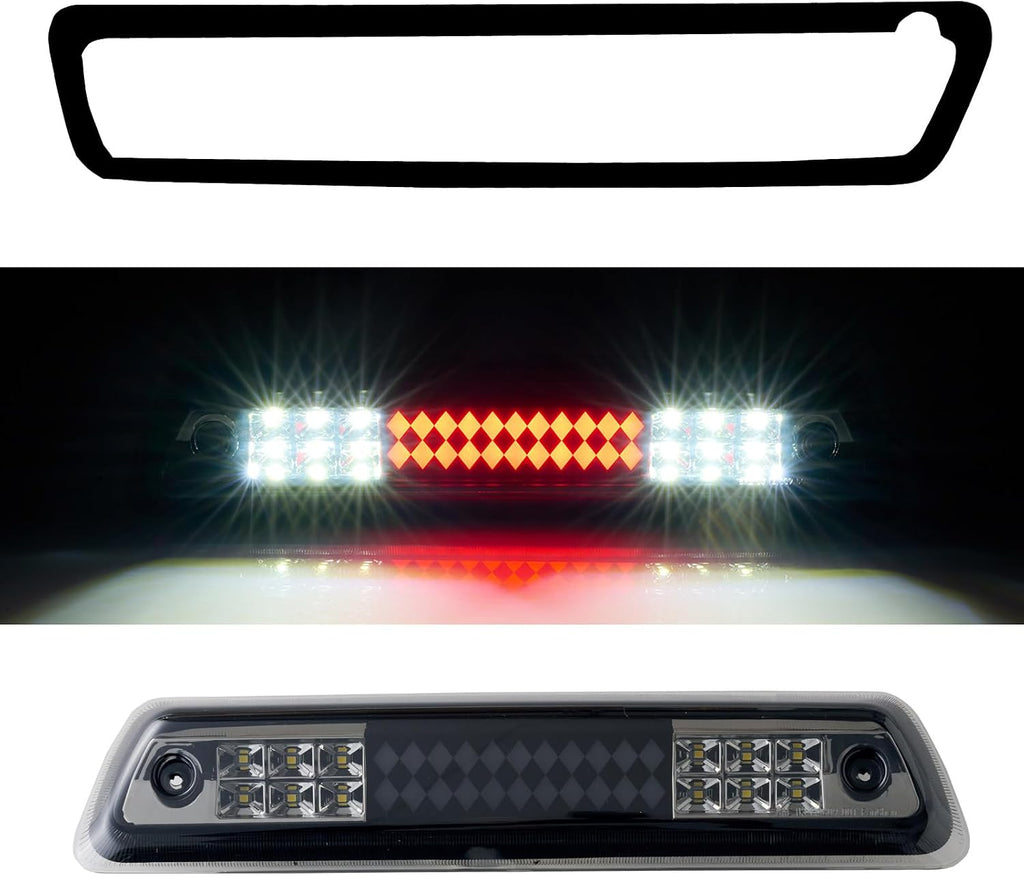 Third 3rd Brake Light for 2009-2014 F150 F-150/2010-2014 LINCOLN MARK LT, Sequential LED High Mount Stop Cargo Light, Rear Center Cab Tail Lights Lamp，Smoke