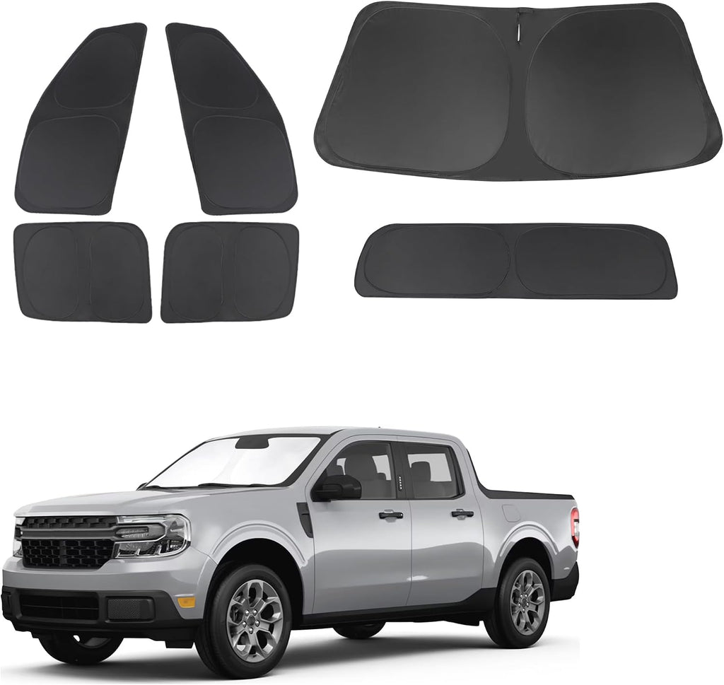 TINGLU Window Shades for Ford Maverick 2022-2024 2025 Accessories Car Side Full